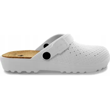 Pánské pantofle Pánské pantofle kryté, zdravotní, pracovní, domácí, pěnové EVA, lehké, bílé, velikost 45