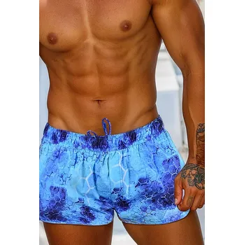 Pánské plavky Pánské plavky koupací šortky Cavicchi CS142 88833 luxusní modré pánské plavky Roberto Martinelli Velikost: XXL