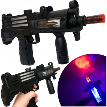 Svítící a zvuková signalizační pistole na baterie pro děti