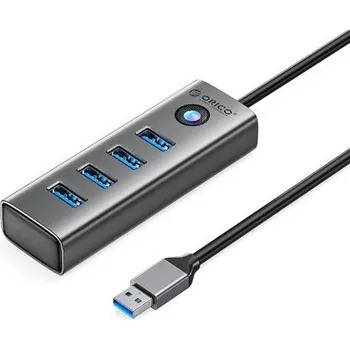 USB hub Orico | Orico PDD4U-U3 HUB adaptér USB - 4x USB 3.0, šedý