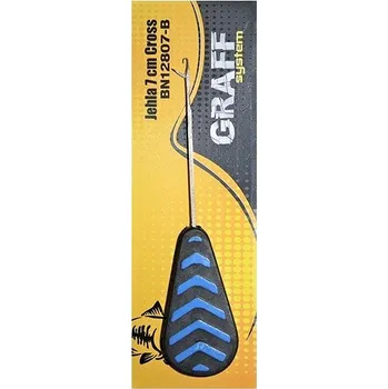 Graff Jehla Cross 7 cm Modrá 2 ks