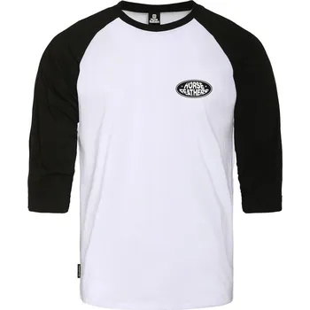Pánské tričko Pánské triko Horsefeathers DYNAMO RAGLAN T-SHIRT (white/black) XL
