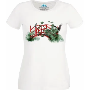 Dámské tričko Dámské tričko Japonský Červený Most (Velikost: 3XL, Barva: Bílá)