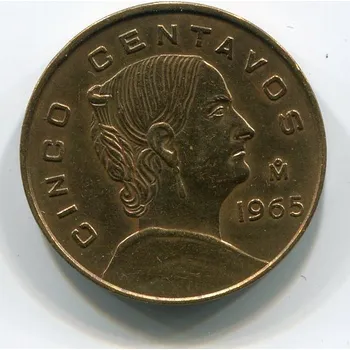MEXIKO. 5 centavos 1965.
