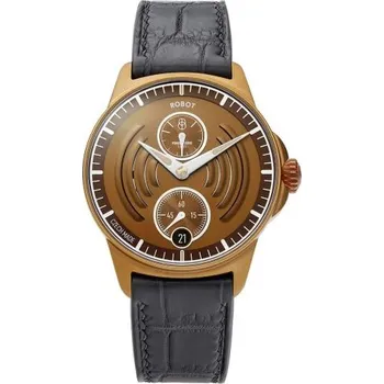 Hodinky Robot Aerodynamic Bronze Aura PVD + 5 let záruka a dárek ZDARMA