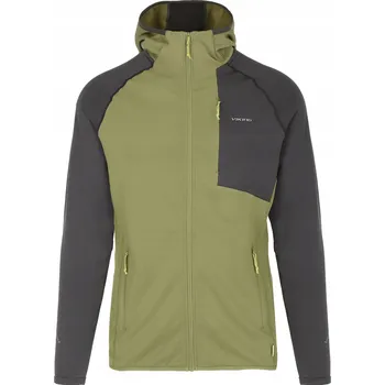 Pánská mikina Pánská mikina VIKING Birger Man na zip s kapucí zeleno-šedá vel. S