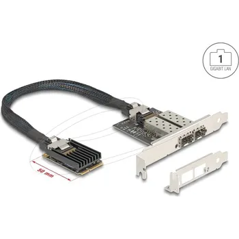 Delock Mini PCIe I/O PCIe full size 2 x SFP Gigabit LAN 95281