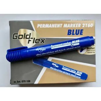 PERMANENTNÍ POPISOVAČ KULATÝ POPISOVAČ MODRÝ VODĚODOLNÝ