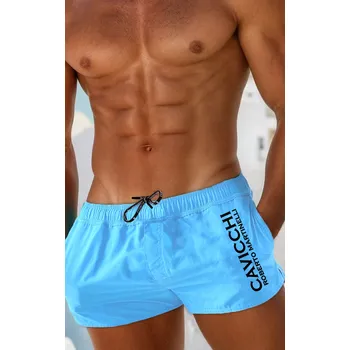 Pánské plavky Pánské plavky koupací šortky Cavicchi CS142 77131 luxusní neónově modré pánské plavky Roberto Martinelli Velikost: XXL