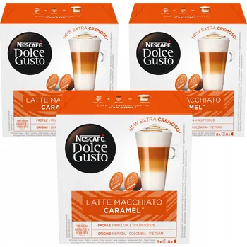 Kapsle Nescafe Dolce Gusto Latte Macchiato Caramel 48 kusů (3 balení po 16)