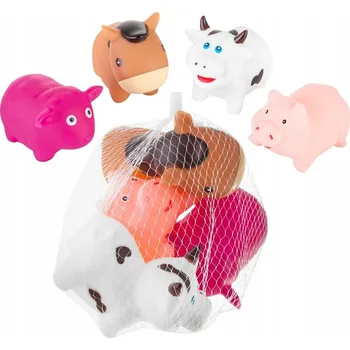 Hračka pro nejmenší Hračky do koupele FARMA 4ks AKUKU