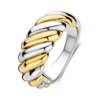 Prsten Prsten TI SENTO se zlacením 12379SY/56