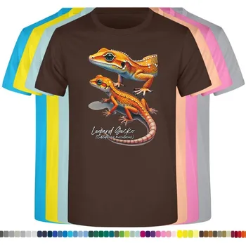 detske-levne-bavlnene-tricko-potisk-leopardi-gekoni Barva: Chocolate - čokoládově hnědá, Dětská bavlněná trička JHK: S