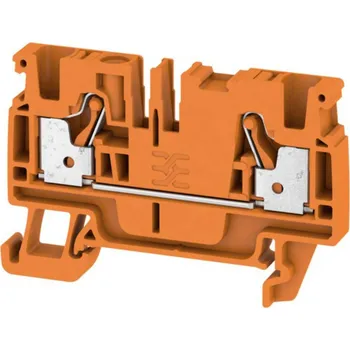 Weidmüller 2051230000 průchodková svorka 6.1 mm pružinová svorka oranžová 100 ks