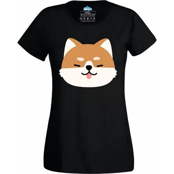 Dámské tričko Shiba? Spíš Shibnutý! (Velikost: 4XL, Barva: Černá)