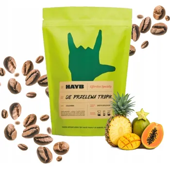 Káva Káva zrnková Arabica HAYB přelévá tropickou kávu 500 g