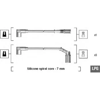 Zapalovací kabel Sada kabelů pro zapalování MAGNETI MARELLI 941095940632