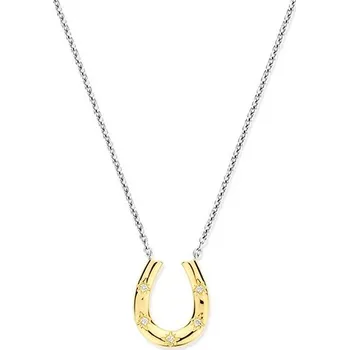 Náhrdelník Náhrdelník TI SENTO Zlacená podkova se zirkony 34084ZY/42