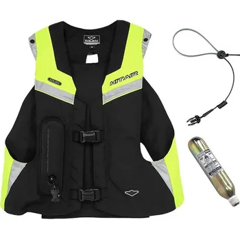 Motocyklový chránič hrudi a pátěře Hit-Air MLV 2 Airbag Vesta Limitovaná Edice Černo-Žlutá - Velikost : Large (XL-3XL)