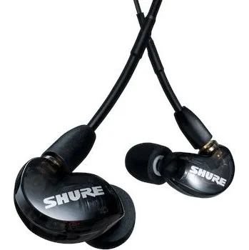 Sluchátka SUH Shure AONIC 215 - sluchátka do uší s jedním měničem a 3,5mm kabelem (černá)