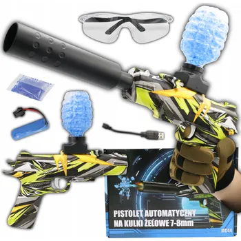 Dětská zbraň AUTOMATICKÁ PISTOLE NA GELOVÉ KULIČKY PUŠKA VELKÁ + DÁREK 500 KULIČEK