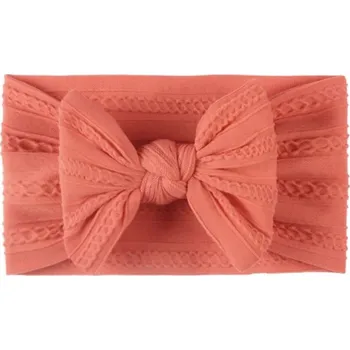 Čelenka ŠIROKÁ ČELENKA PRO DÍVKY S MAŠLÍ ELASTICKÁ 0-3 ROKY