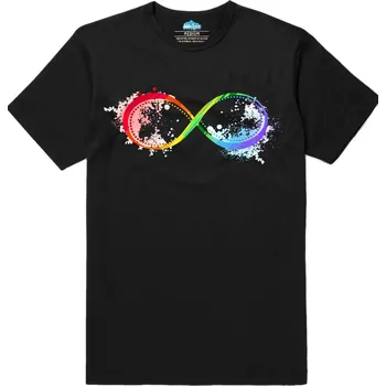 Pánské tričko Pánské tričko Nekonečno barev (Velikost: XL, Barva: Černá)