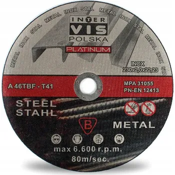 Řezný kotouč Kotouč na kov Stoner S10190 230 x 22,2 mm, 1,8 mm