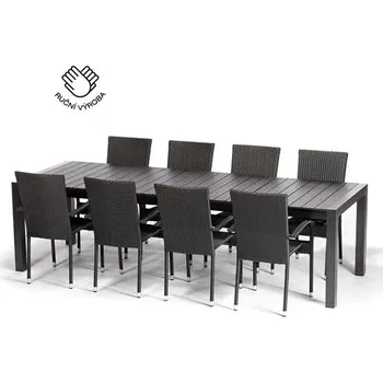 Zahradní sestava NOELA Set zahradního nábytku ratanový GRANDE PASTO XXL 1+8