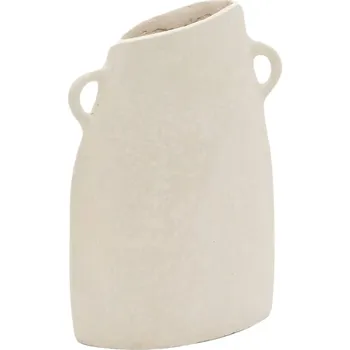 Váza Bílá váza Kave Home Neti 27 cm