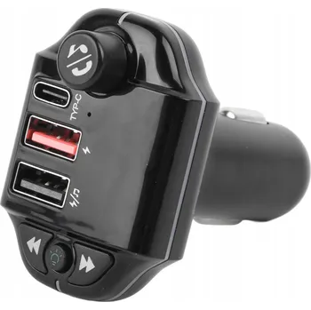 Příslušenství pro autorádio BLUETOOTH FM TRANSMITTER s nabíječkou 2xUSB 3,1 A