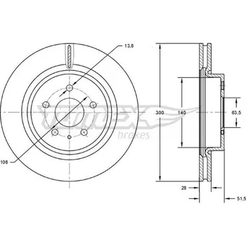 Brzdový kotouč Brzdový kotouč TOMEX Brakes TX 73-14