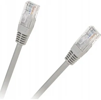 Síťový kabel Patchcord Lechpol U/UTP 5e RJ45 / RJ45 7,5 m šedý