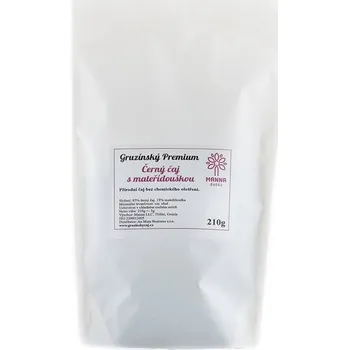 Čaj Manna Gruzínský černý čaj Premium s mateřídouškou sypaný 210 g