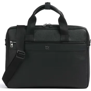 Hugo Quantic - Aktovka v černá, imitace kůže, 229551 | Kabelky pro ženy & muže