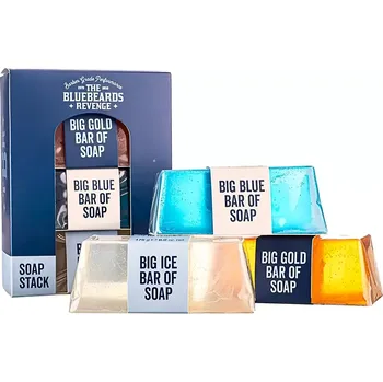 Kosmetická sada Bluebeards Revenge Soap Stack Kit 3x175 g - Dárková sada pro muže se třemi mýdly na ruce i tělo
