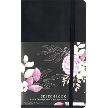 ČERNÉ Album - Skicák Blok s gumičkou ČERNÉ PAPÍRY - A5