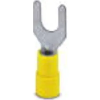 Kabelové oko Phoenix Contact 3240044 vidlicové kabelové oko 4 mm² 6 mm² Ø otvoru=6.50 mm částečná izolace žlutá 25 ks