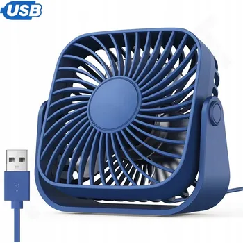 Domácí ventilátor MINI TICHÝ STOLNÍ VENTILÁTOR USB 360° 3 RYCHLOSTI PŘENOSNÝ