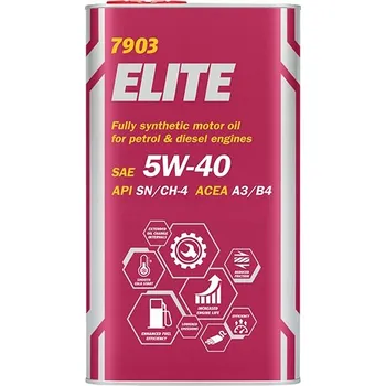 Motorový olej Mannol Elite 5W-40 API SN/CH-4 4 l 5W-40