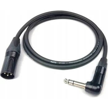 Audio kabel Kabel XLR - jack 6,3 mm LGJ Group KLOTZ MY206 kabel XLR M Jack KĄT NEUTRIK 10m 10 m