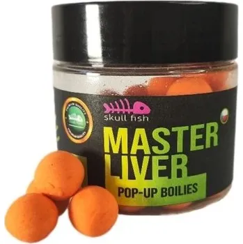 Boilies Skull fish POP-UP Boilies MASTER LIVER 14mm / 50 g