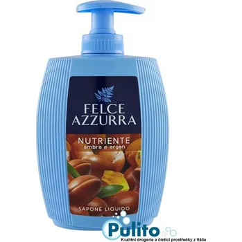 Mýdlo Felce Azzurra Ambra e Argan tekuté mýdlo na ruce a obličej 300 ml