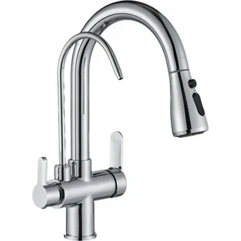 Vodovodní baterie Kuchyňská baterie stojánková MyQulife PREMIUM stříbrná