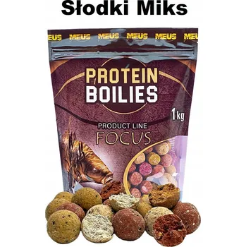Boilies Přírodní Nástraha Meus proteinové kuličky 1000 g