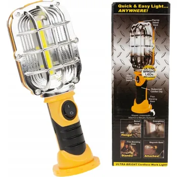 Svítilna Profesionální DÍLENSKÁ LAMPA SVÍTILNA s Hákem Magnet LED Kanálová AAA R6