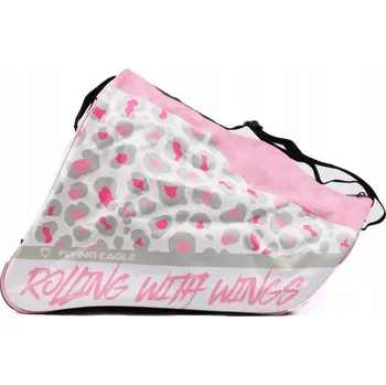 Kolečkové brusle Taška na kolečkové brusle, kolečkové brusle Flying Eagle růžová