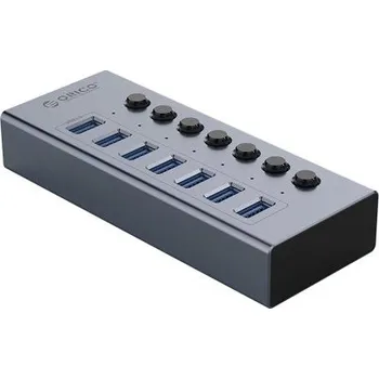 USB hub Orico | Orico BT2U3 Switch HUB adaptér 7x USB 3.0, šedý