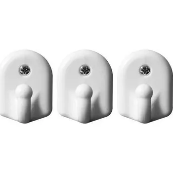 Věšák Nástěnné háčky na vrut 3 ks VOREL