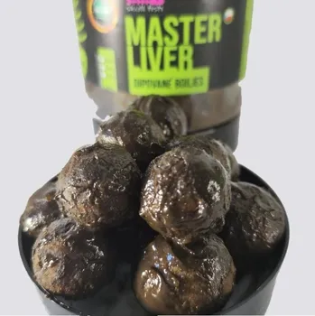 Boilies Skull fish dipované boilies MASTER LIVER 250 g Velikost: 20 mm